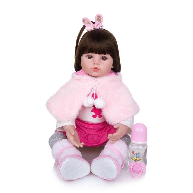 Keiumi Boneca Bebê Reborn 60cm Original Grande Linda Realista